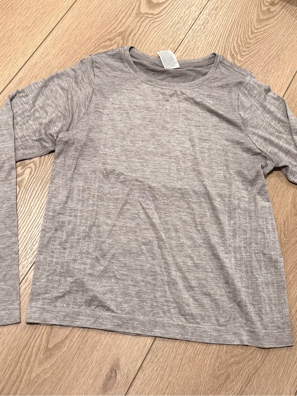 all in motion Long Sleeve Crewneck Top - Heather Gray